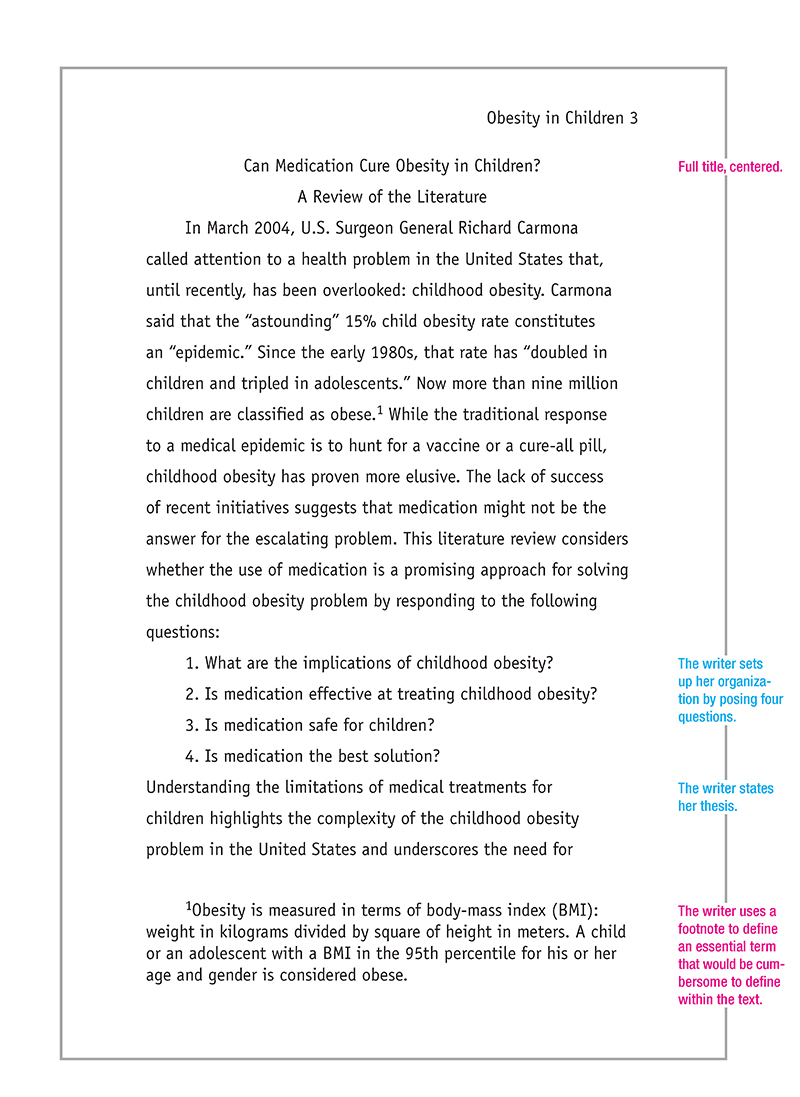 Apa Style Essay Format Example