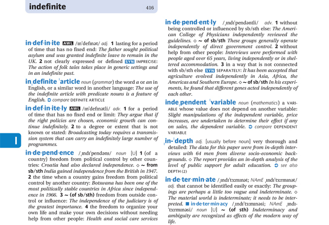 Dictionary Page English